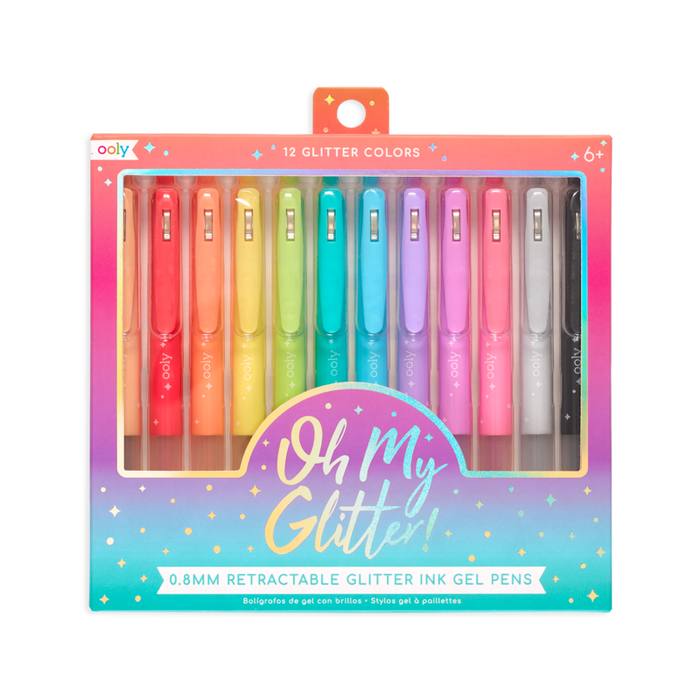 Oh My Glitter! Retractable Glitter Ink Pens - JKA Toys