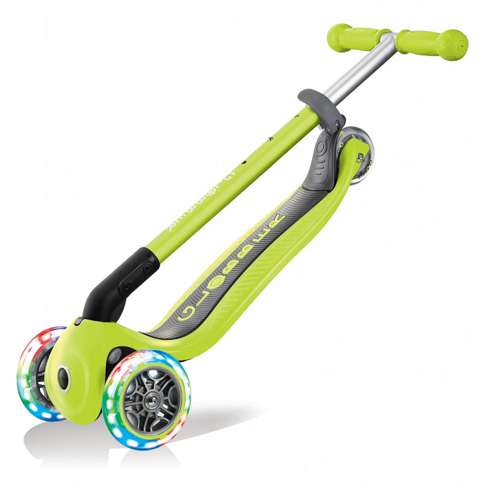 Globber Primo Green Foldable Scooter with Light Up Wheels - JKA Toys