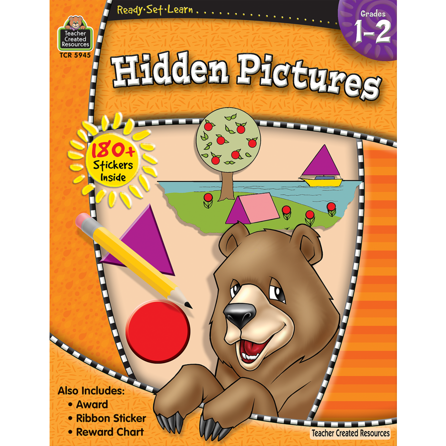 Ready Set Learn Workbook: Grades 1-2 -  Hidden Pictures - JKA Toys