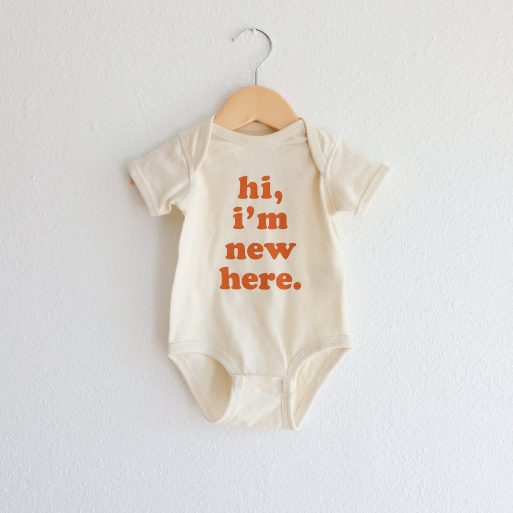 Hi, I’m New Here Bodysuit - Newborn - JKA Toys