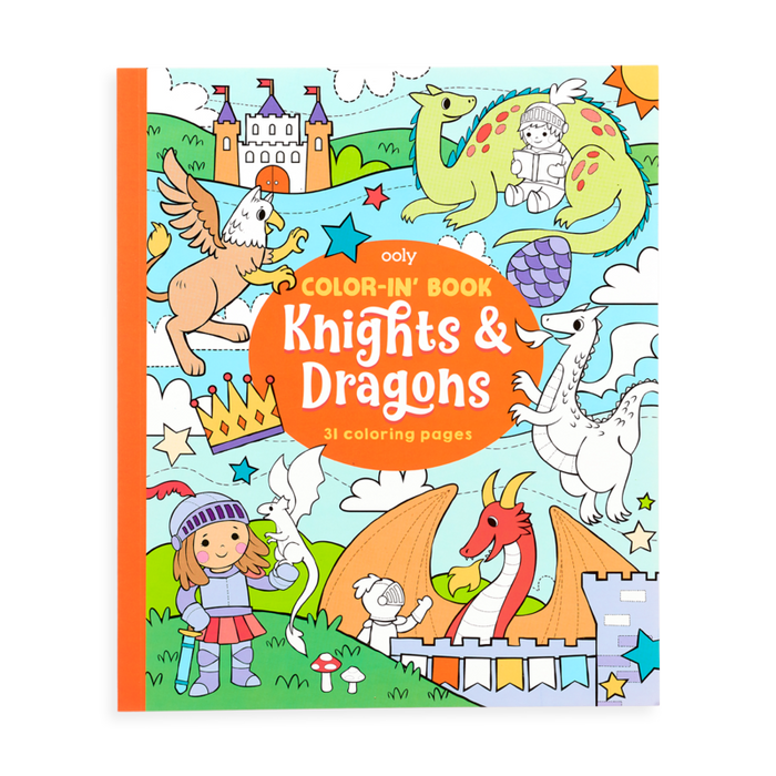 Knights & Dragons Coloring Book - JKA Toys