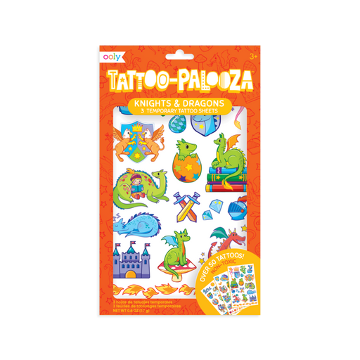 Tattoo-Palooza Knights & Dragons Tattoos - JKA Toys