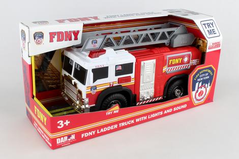 Lights & Sounds FDNY Ladder Truck - JKA Toys