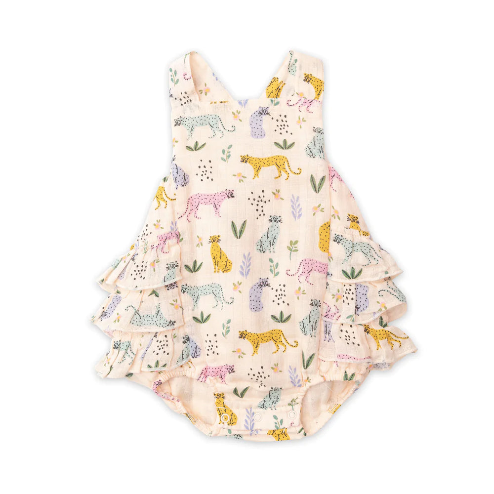 Leopard Ruffle Sunsuit - JKA Toys