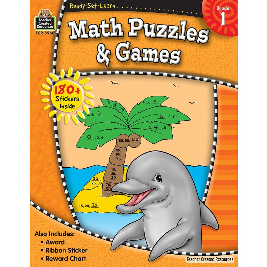 Ready Set Learn: Math Puzzles - Grade 1 - JKA Toys