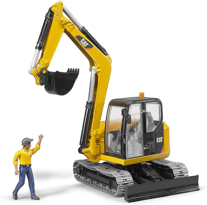 Bruder CAT Mini Excavator with Worker - JKA Toys