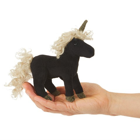 Black Unicorn Finger Puppet - JKA Toys