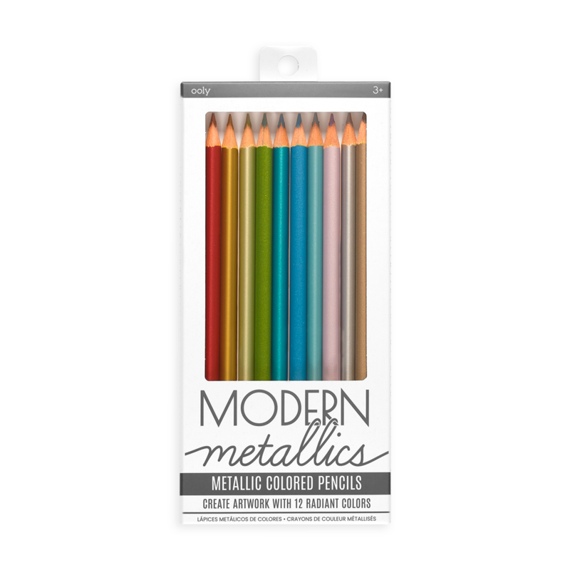 Modern Metallics Colored Pencils - JKA Toys