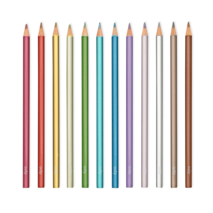 Modern Metallics Colored Pencils - JKA Toys