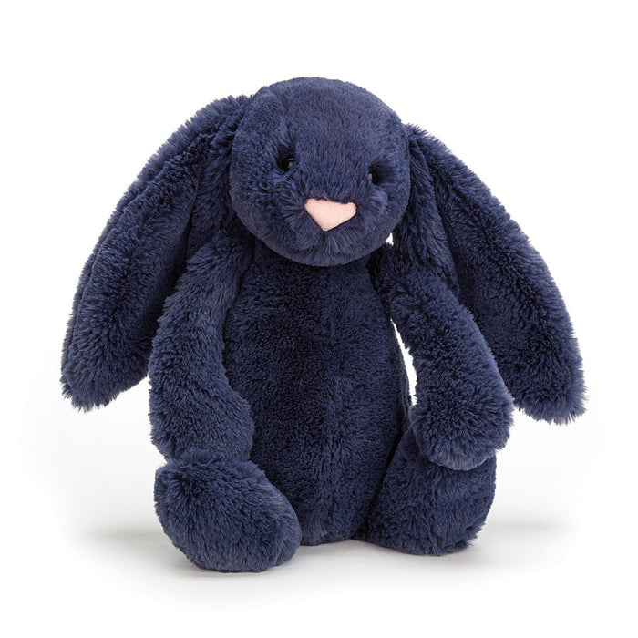 Medium Bashful Bunny Navy Plush - JKA Toys