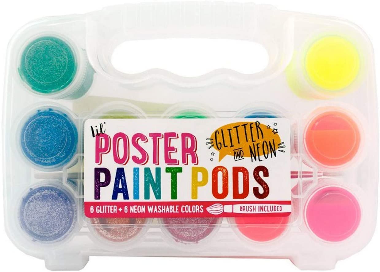 Lil' Poster Paint Pods - Glitter & Neon - JKA Toys