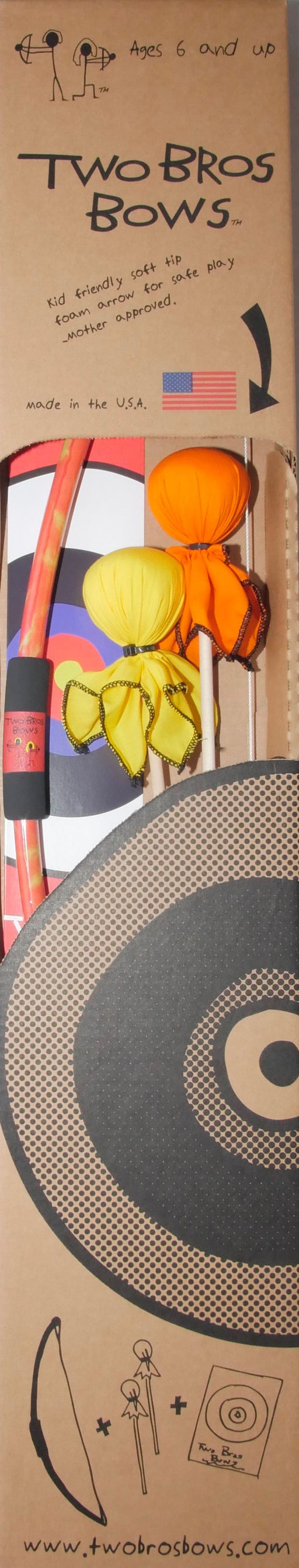 Two Bros Bows Orange Tie Dye Bow & Arrow Set - JKA Toys