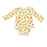 Orange Shooting Stars Bodysuit Size 0-3 Months - JKA Toys