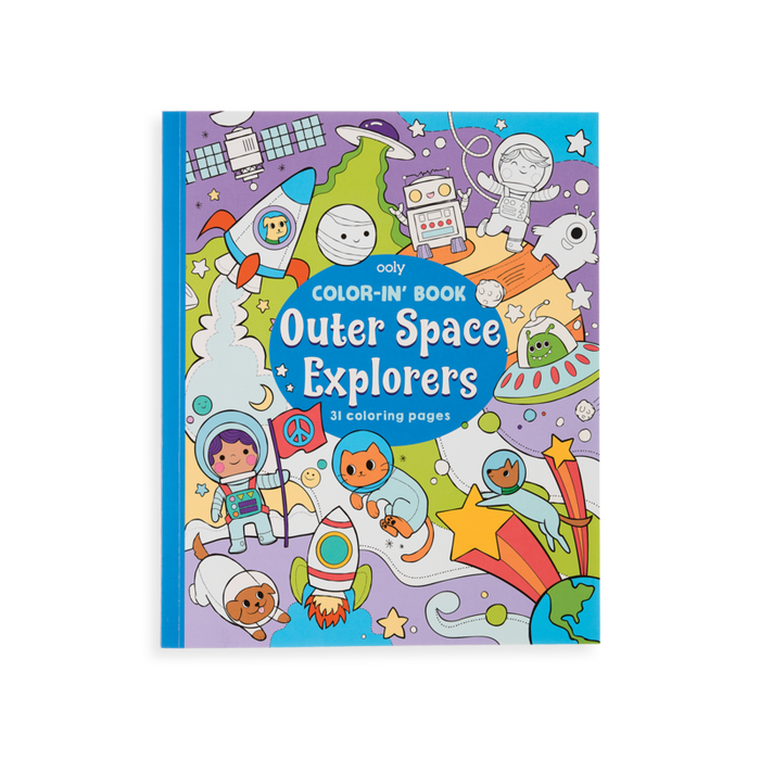 Outer Space Explorers Coloring Book - JKA Toys