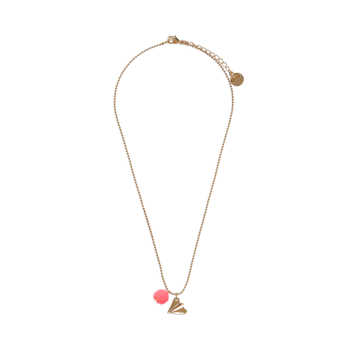 Emma Gold Paper Airplane Necklace - JKA Toys