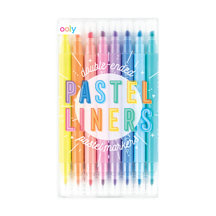 Pastel Liners Dual Tip Markers - JKA Toys