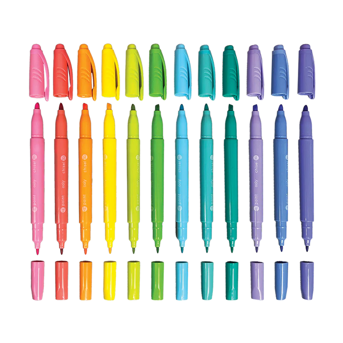 Pastel Hues Markers - Set of 12 - JKA Toys