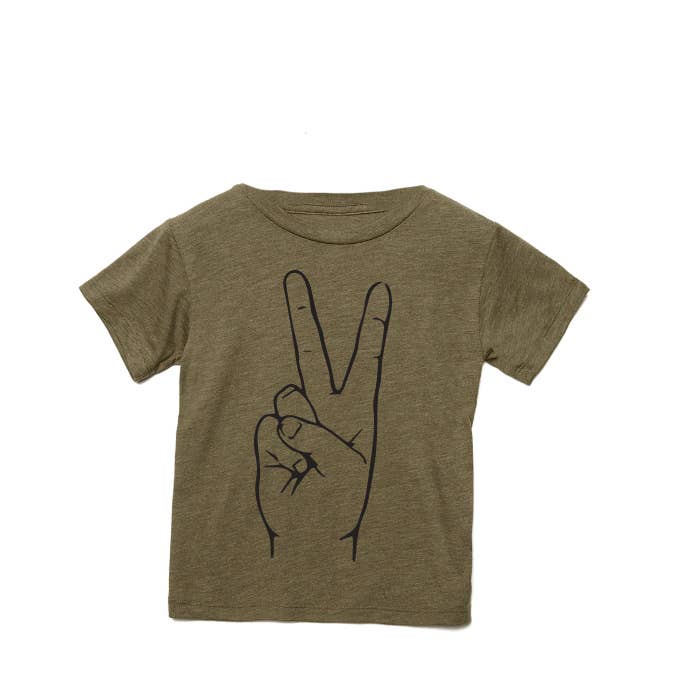 Olive Peace T-Shirt Size 2T - JKA Toys
