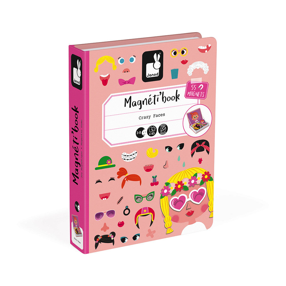Pink Crazy Faces Magneti’Book - JKA Toys