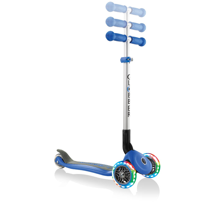 Globber Primo Blue Foldable Scooter with Light Up Wheels - JKA Toys