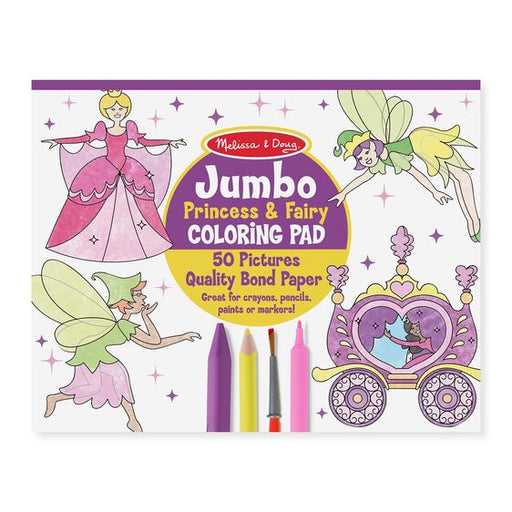 Jumbo Princess & Fairy Coloring Pad - JKA Toys