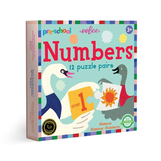Numbers 12 Puzzle Pairs - JKA Toys