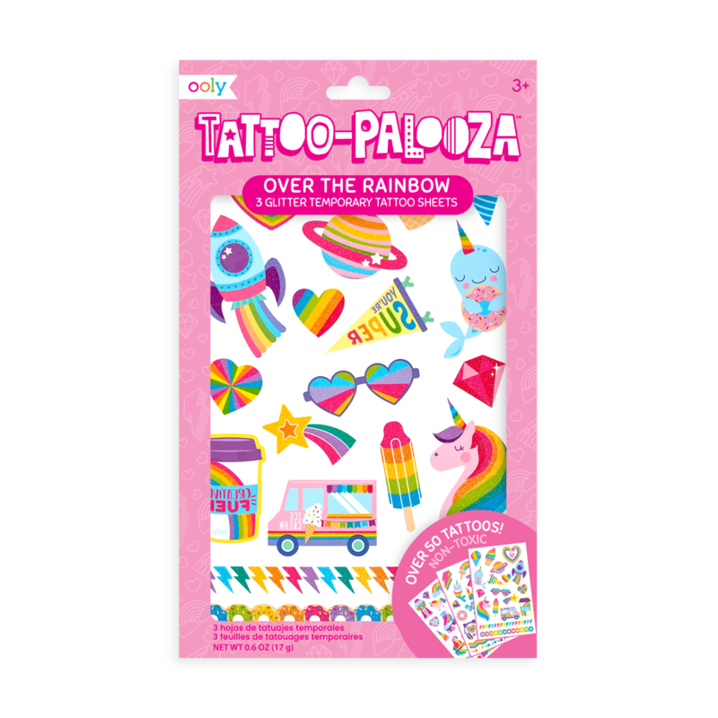 Tattoo-Palooza Over the Rainbow Tattoos - JKA Toys