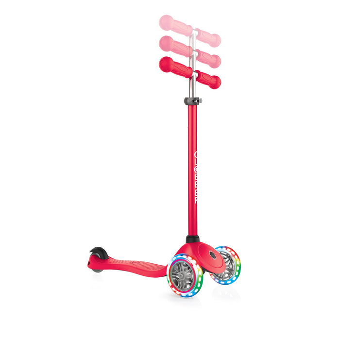 Globber Primo Red Scooter with Light Up Wheels - JKA Toys