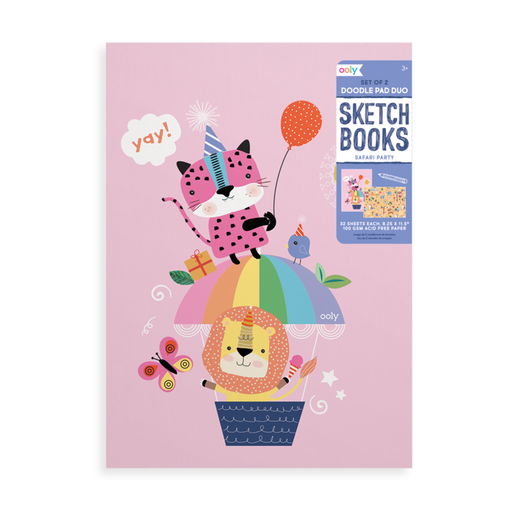 Safari Party Doodle Pad Duo Sketchbooks - JKA Toys