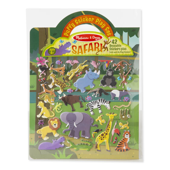 Safari Puffy Stickers - JKA Toys