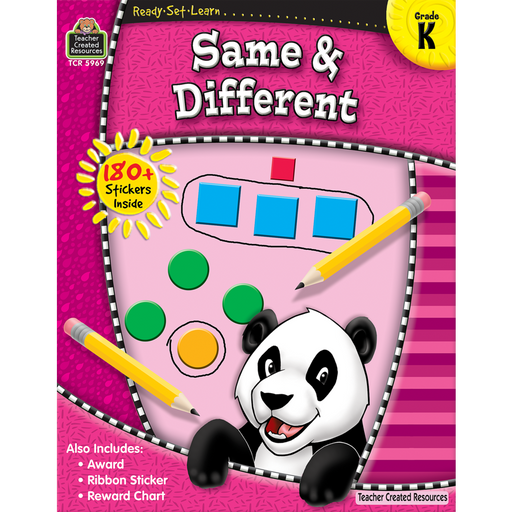 Ready Set Learn Workbook: Same & Different - Kindergarten - JKA Toys