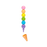 Rainbow Scoops Erasable Crayons & Eraser - JKA Toys