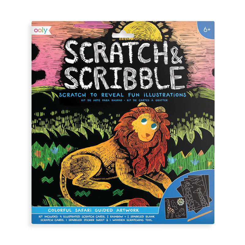 Colorful Safari Scratch & Scribble - JKA Toys