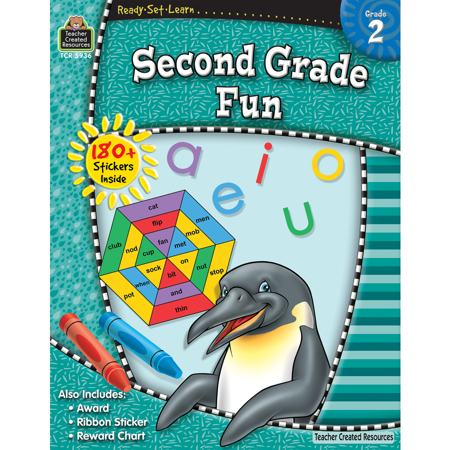 Ready Set Learn Workbook: Second Grade Fun - JKA Toys