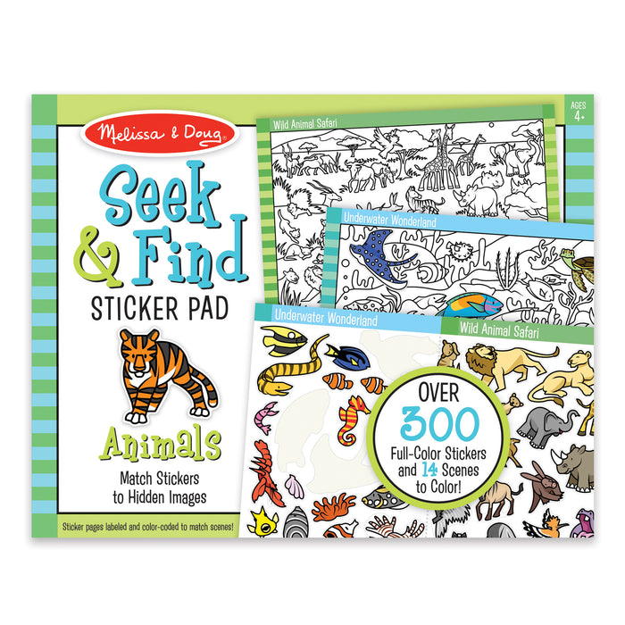 Seek & Find Sticker Pad: Animals - JKA Toys