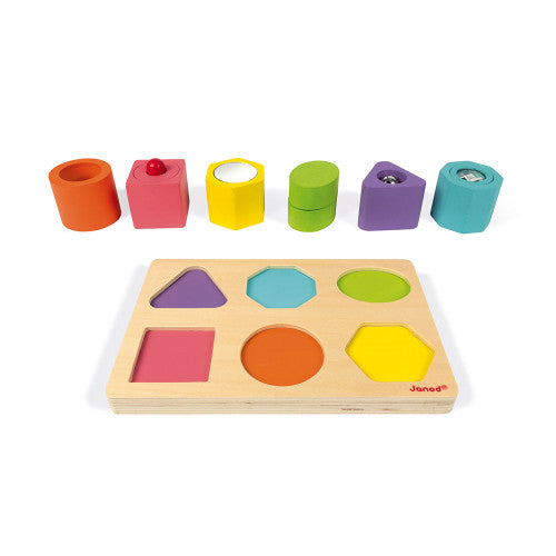 I Wood Shapes & Sounds 6 Block Puzzle - JKA Toys