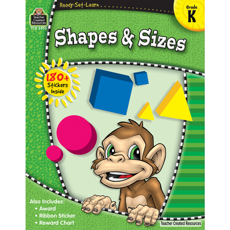 Ready Set Learn Workbook: Shapes & Sizes - Kindergarten - JKA Toys