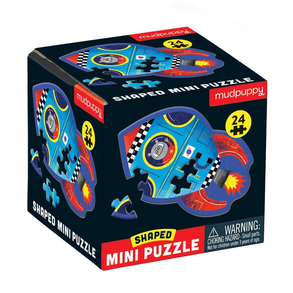 24 Piece Spaceship Shaped Mini Puzzle - JKA Toys