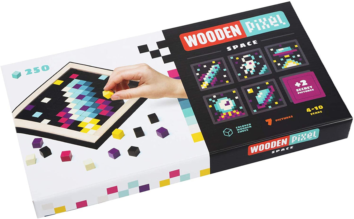 Wooden Pixel Mosaic Art Set - Space — JKA Toys