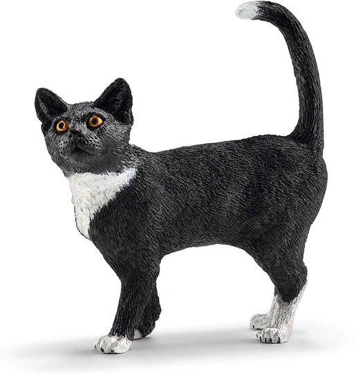 Black & White Standing Cat Figure - JKA Toys