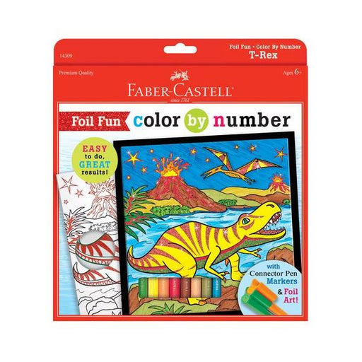 Foil Fun Color by Number T-Rex - JKA Toys