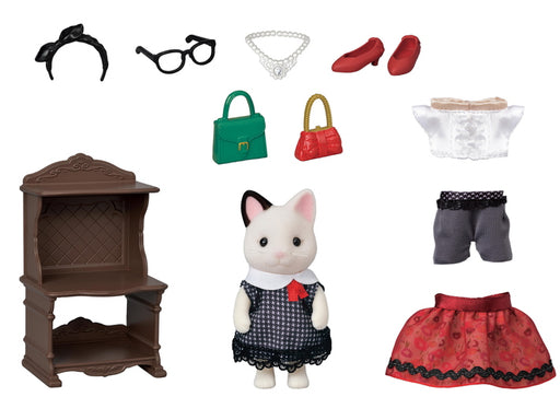 Calico Critters Fashion Play Set - Tuxedo Cat - JKA Toys