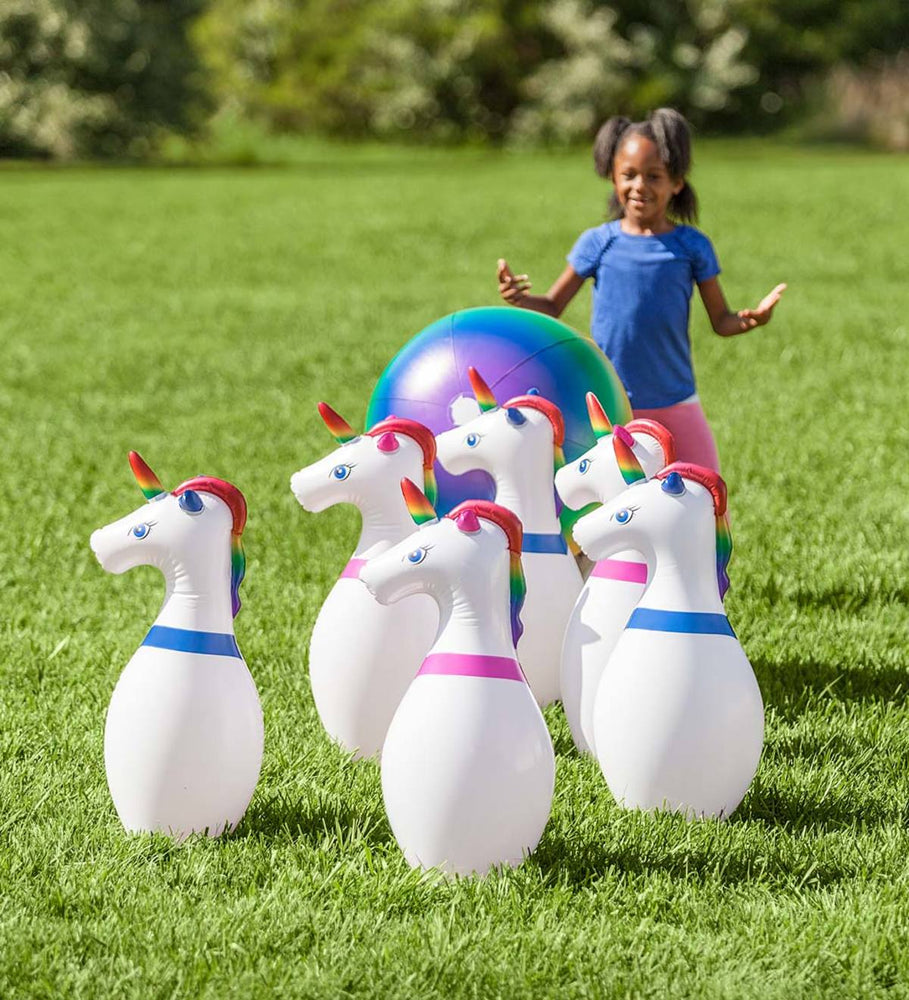 Giant Inflatable Unicorn Bowling - JKA Toys