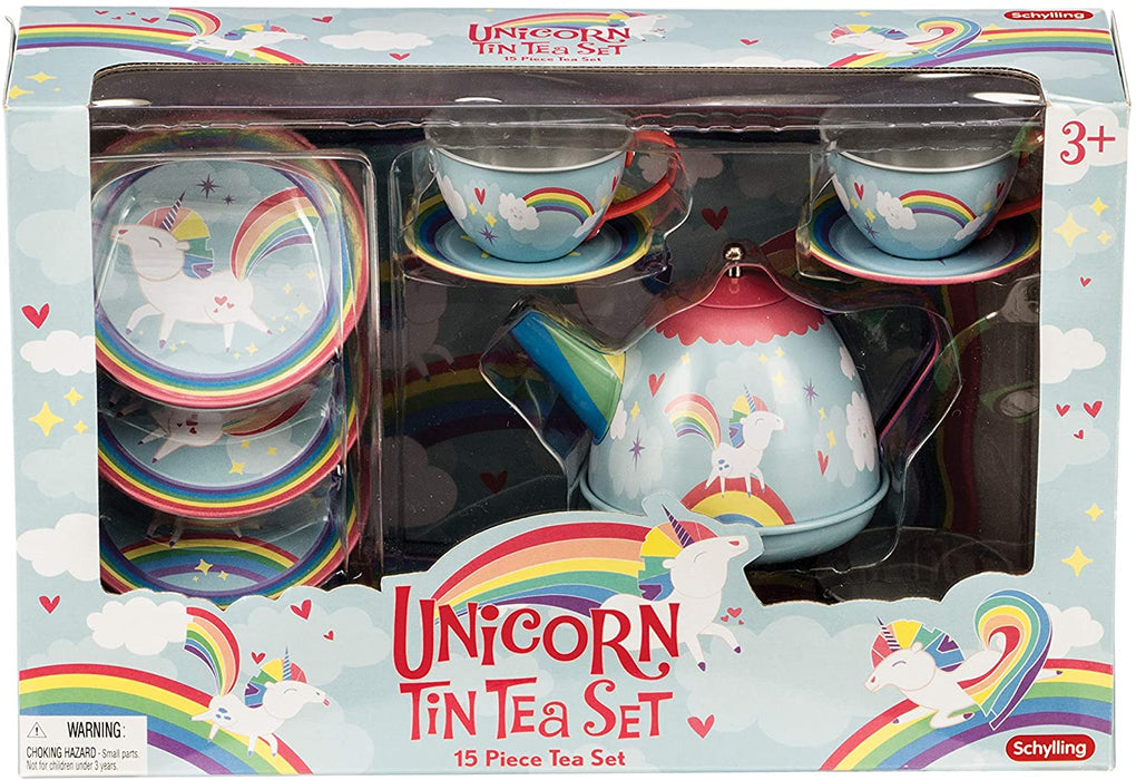 Unicorn Tin Tea Set - JKA Toys
