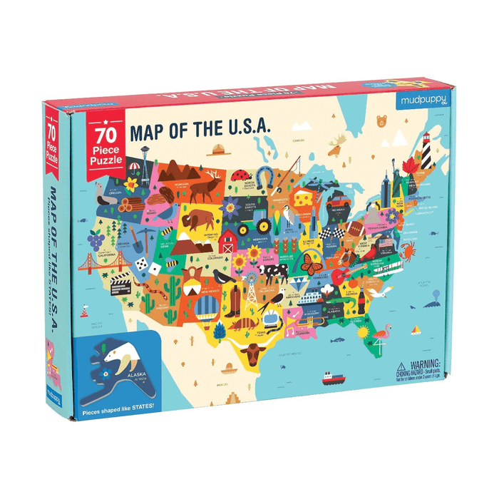 70 Piece Map Of The USA Puzzle - JKA Toys