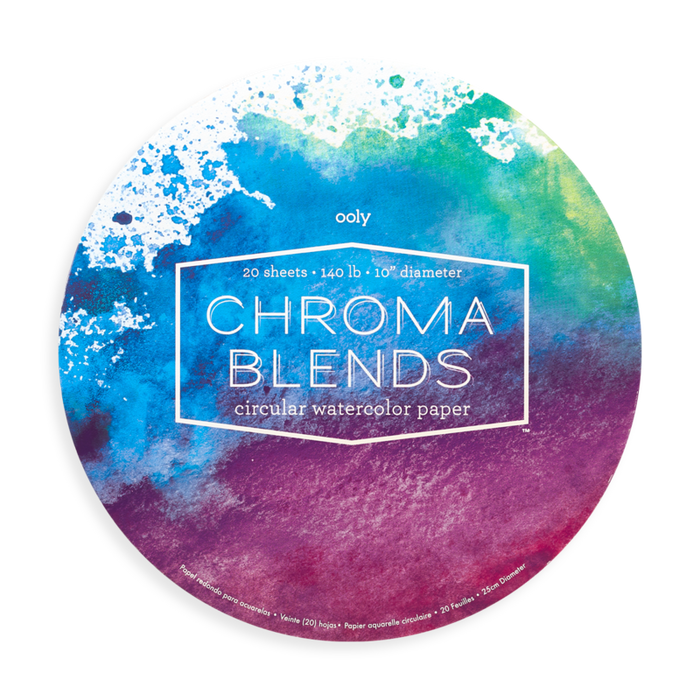 Chroma Blends Circular Watercolor Paper - JKA Toys