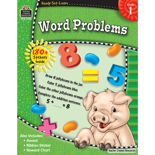 Ready Set Learn Workbook: Word Problems - Grade 1 - JKA Toys