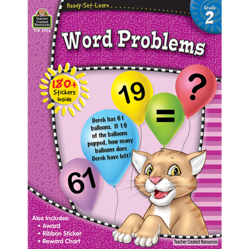 Ready Set Learn Workbook: Word Problems - Grade 2 - JKA Toys
