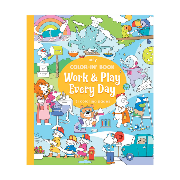Work & Play Every Day Coloring Book - JKA Toys