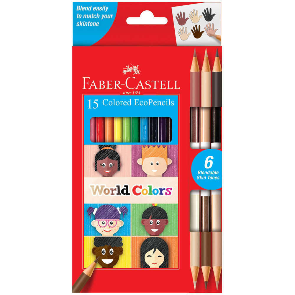 World Colors 15 Colored Ecopencils - JKA Toys